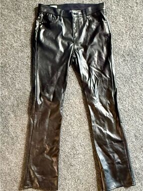 GAP faux black leather pants